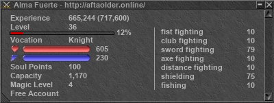 Signature for player Alma Fuerte