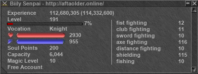 Signature for player Biily Senpai