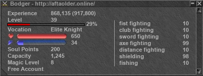 Signature for player Bodger