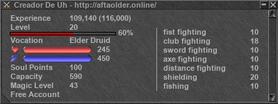 Signature for player Creador De Uh