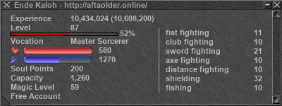 Signature for player Ende Kaloh