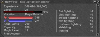 Signature for player Hawk'eye