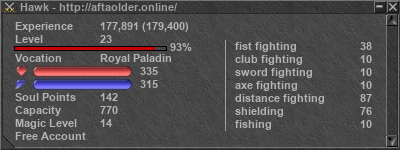 Signature for player Hawk