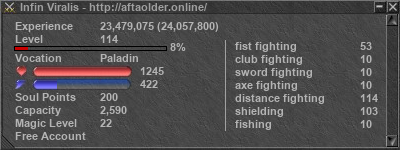 Signature for player Infin Viralis