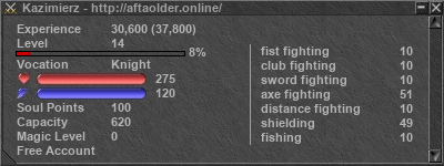 Signature for player Kazimierz