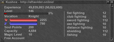 Signature for player Kushox