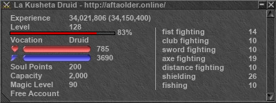 Signature for player La Kusheta Druid