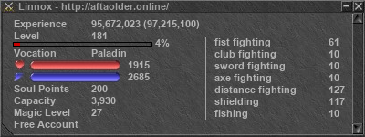 Signature for player Linnox