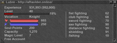 Signature for player Lubre