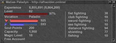 Signature for player Matias Paladyn