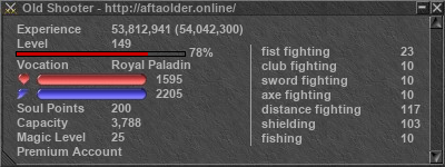 Signature for player Old Shooter