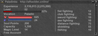 Signature for player Paladinka