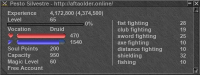 Signature for player Pesto Silvestre