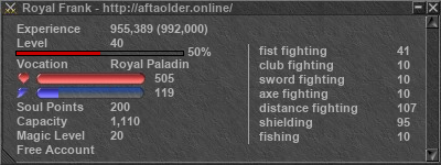 Signature for player Royal Frank