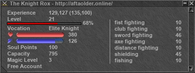 Signature for player The Knight Rox