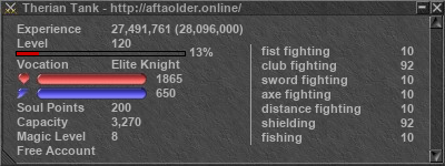 Signature for player Therian Tank