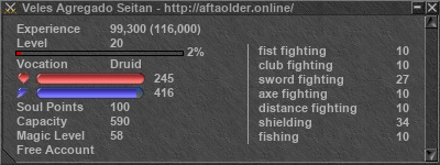 Signature for player Veles Agregado Seitan