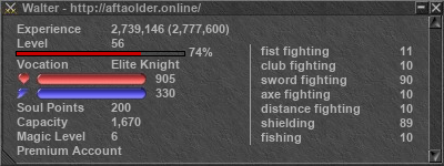 Signature for player Walter