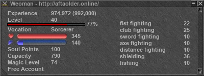 Signature for player Weoman